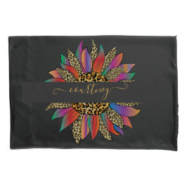 Arco-íris e estampa de leopardo personalizados 