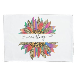 Arco-íris e estampa de leopardo personalizados  