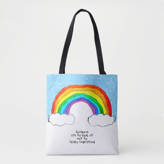Arco-Íris Filosofia Tote Bag (Frente)