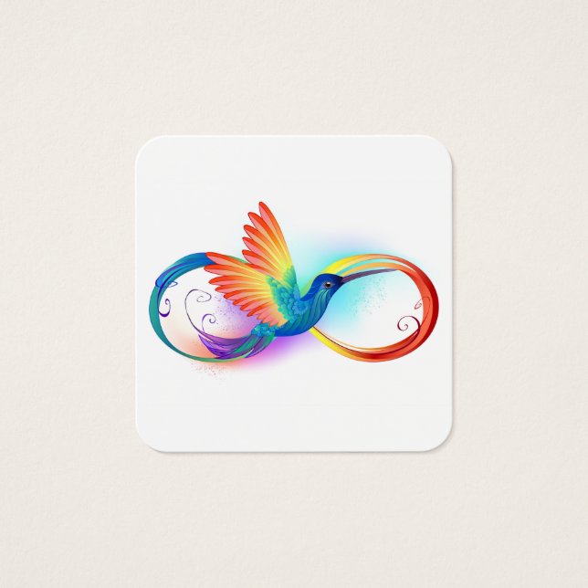 Arco-íris Hummingbird com símbolo Infinito (Frente)