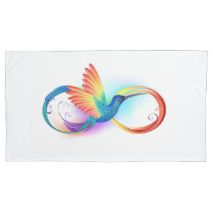 Arco-íris Hummingbird com símbolo Infinito