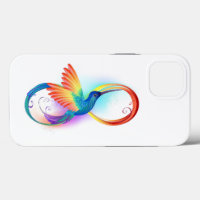 Arco-íris Hummingbird com símbolo Infinito