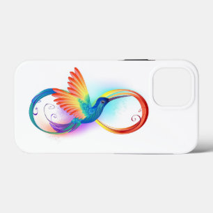 Arco-íris Hummingbird com símbolo Infinito