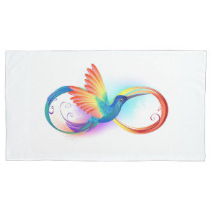 Arco-íris Hummingbird com símbolo Infinito