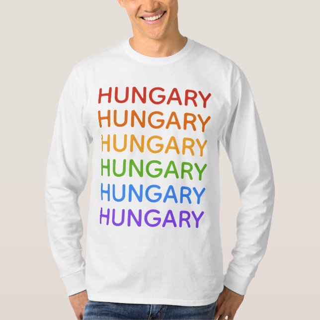 Arco-íris Hungria camisas e jaquetas (Frente)