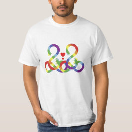 Arco-íris, mãos coloridas. Camiseta
