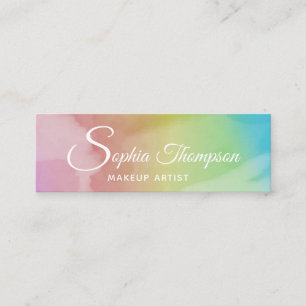 Arco-íris moderno do roteiro da aguarela - cartão