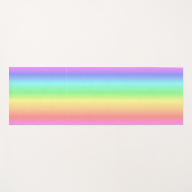 arco-íris mole de cores em um tapete ioga (Frente (Horizontal))