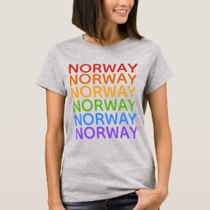 Arco-íris Noruega camisas e jaquetas
