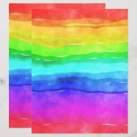 Arco-Íris Papel impermeável colorido