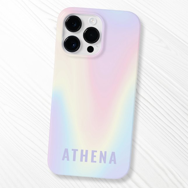 Arco-íris pastel suave, moda, mínimo moderno (Soft pastel rainbow name trendy modern minimal Case-Mate iPhone case
)