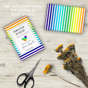 Arco-Íris Stripes Padrões LGBTQ Artisan Soap Que