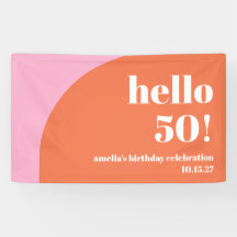 Arco Laranja Cor-de-Rosa Cor-de-Rosa 50º Aniversár