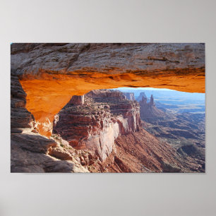 Arco Mesa em Sunrise, Utah Poster