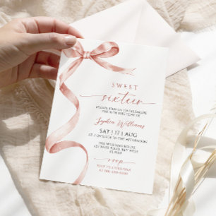 Arco Mocha Doce 16 Convite de Aniversário