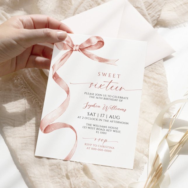 Arco Mocha Doce 16 Convite de Aniversário (Criador carregado)