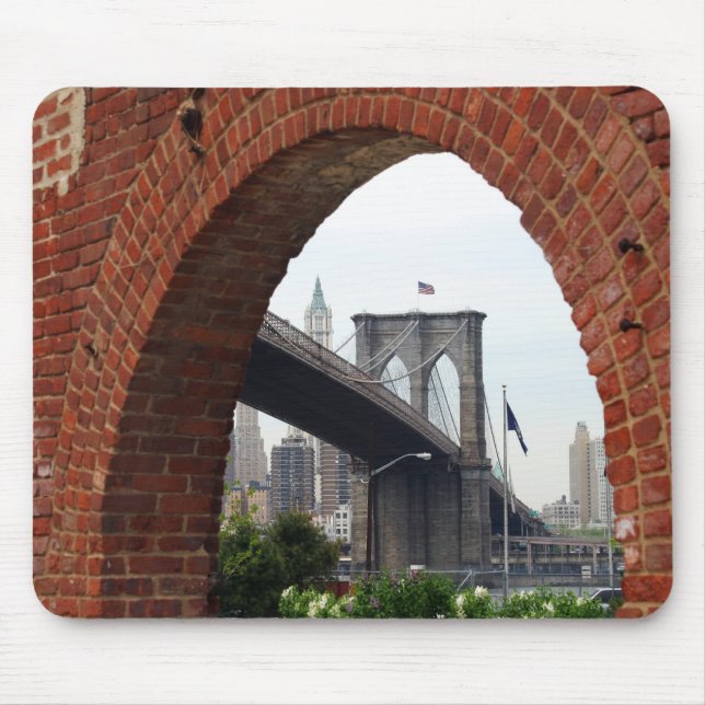 Arco Mousepad do tijolo da ponte de Brooklyn (Frente)