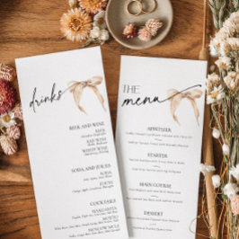 arco neutro do menu Chá de panela do casando