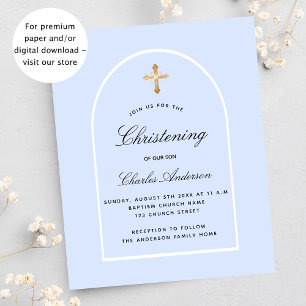 Arco para menino recém-nascido azul claro orçament