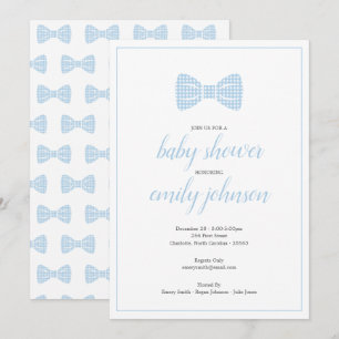Arco Preppy Gingham - Convite Para Chá Do Baby Bo