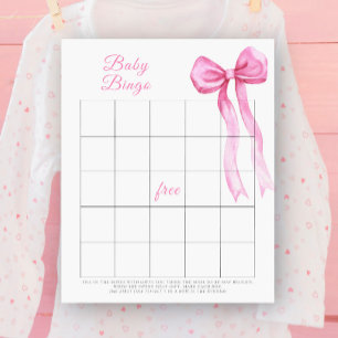 Arco rosa com aquarela Jogo Baby Bingo