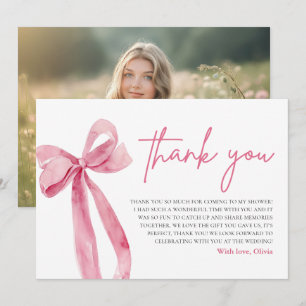 Arco rosa Ela é Cartões de agradecimentos Casando