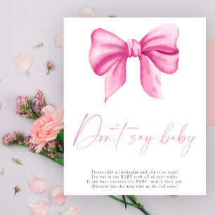 Arco rosa - Não diga Poster bebê