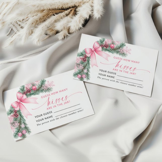 Arco Rosa Natal Quantos Kisses Cartão de Jogo (Criador carregado)