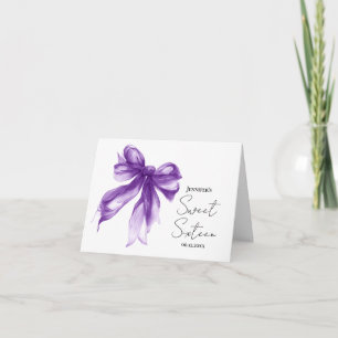 Arco Roxo Coquette Script Agradecimento Sweet 16