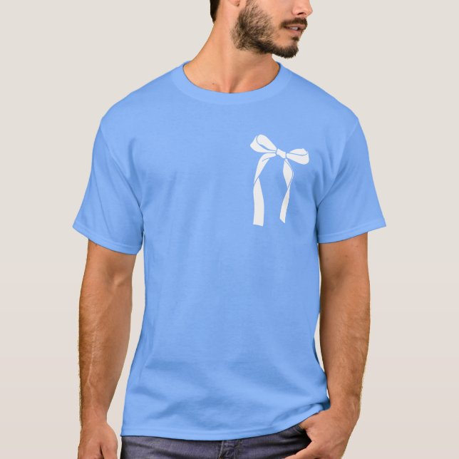 Arco T-Shirt Estético Tendy Blue Coquette (Frente)