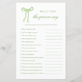 Arco Verde O Que O Noivo Disse Jogo De Brida