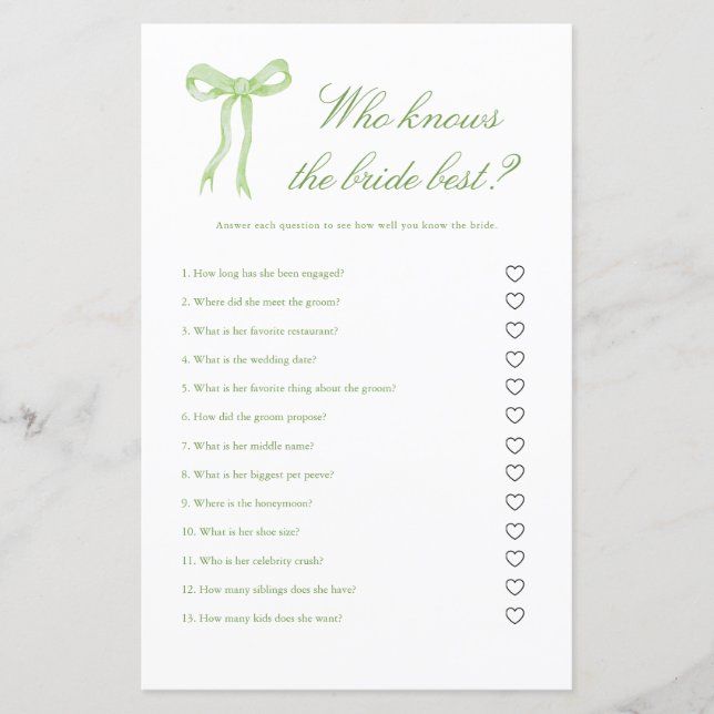 Arco Verde que conhece o melhor jogo de noiva (Frente)