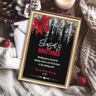 Arco vermelho-chic luzes Natal ano novo