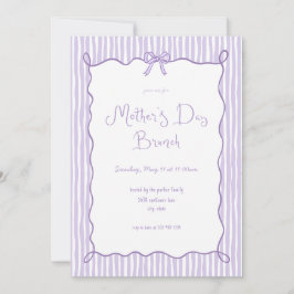 Arco Whimsical Lilac Dia de as mães Brunch Convite