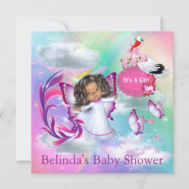 Arcos-Chuva, Nuvens Fluffy e Convite Para Borbolet (Frente)