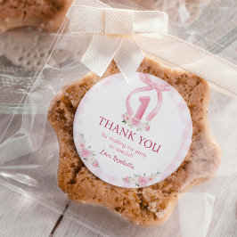 Arcos cor-de-rosa Etiquetas com etiquetas adesivas