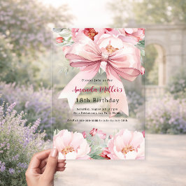 Arcos cor-de-rosa pincelados, aniversário limpo