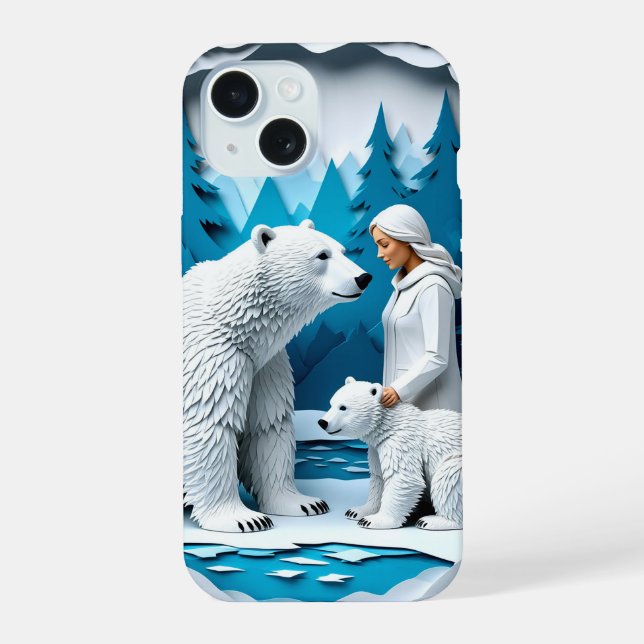 Arctic Paper Winter Magic ✨ Cena de Urso Polar (Verso)