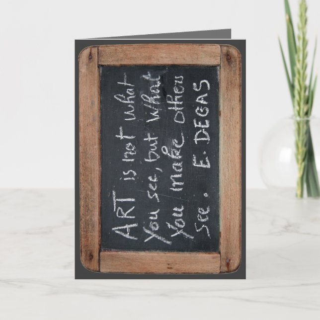 Ardoise 03 desgaseifica o cartão das citações (Frente)