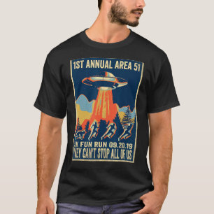Área 51 5K Diversão Camisa 1rua Anual