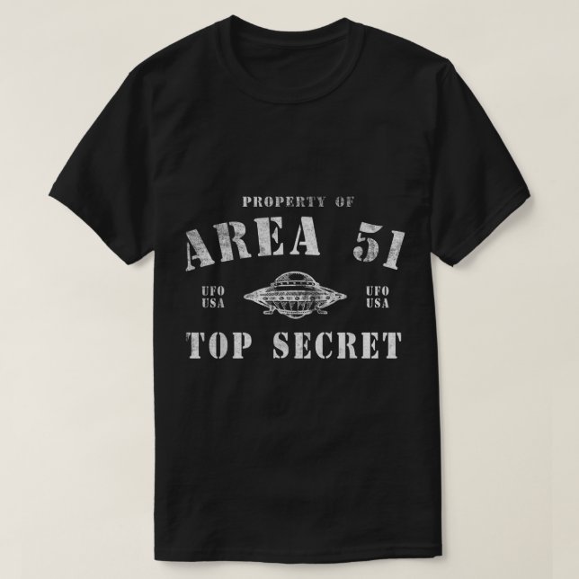 Area 51 Top Secret UFO Design (Frente do Design)