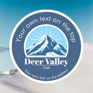 Área de esqui Deer Valley Utah Adesivo de Vinil