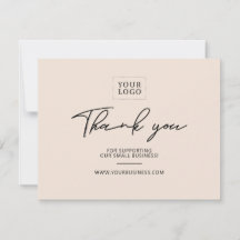 Areia | Cartões de agradecimentos comercial modern