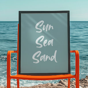 Areia do Mar Sol   Trendy Wall Art   Poster minima