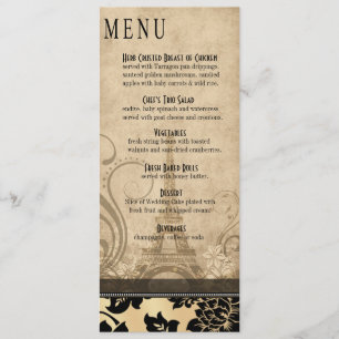 Areia do menu do comensal da torre Eiffel de