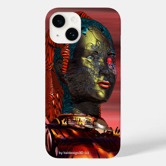 ARES - CYBORG PORTRAIT Red Science Fiction (Verso)