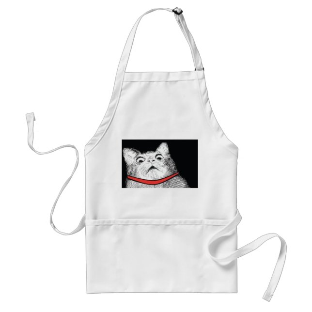 Arfada surpreendida Meme do gato - avental (Frente)