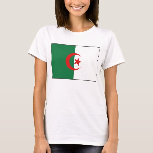Argélia Flag x Map T-Shirt (Frente)