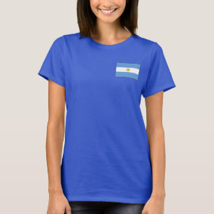 Argentina Flag e Map dk T-Shirt