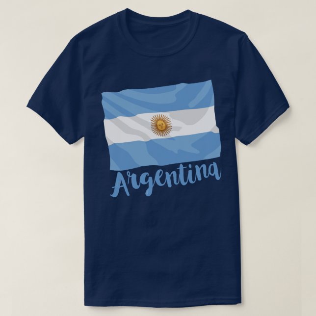 Argentina Flag T-Shirt (Frente do Design)